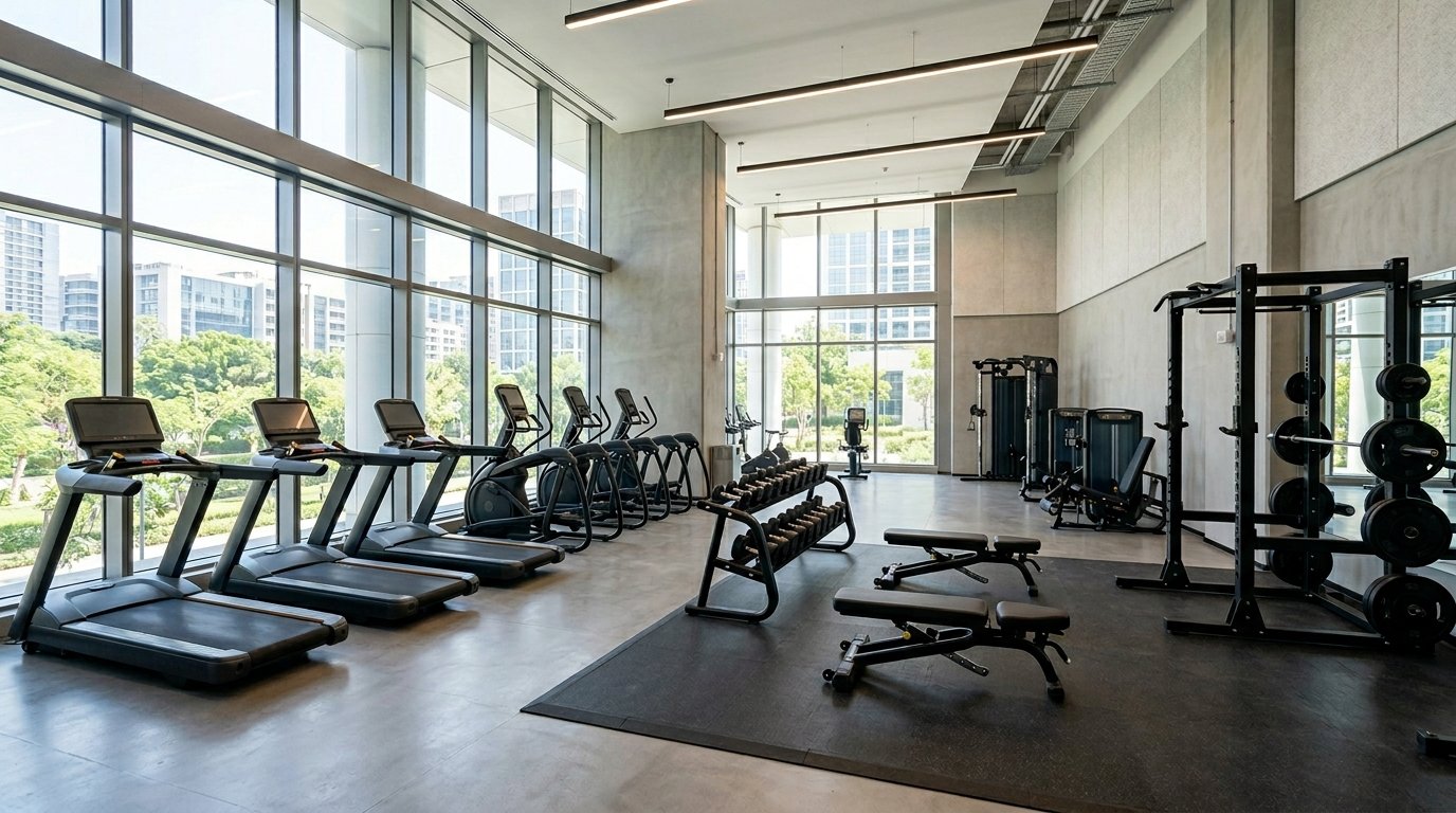 sleek empty gym interior bright 202606161949