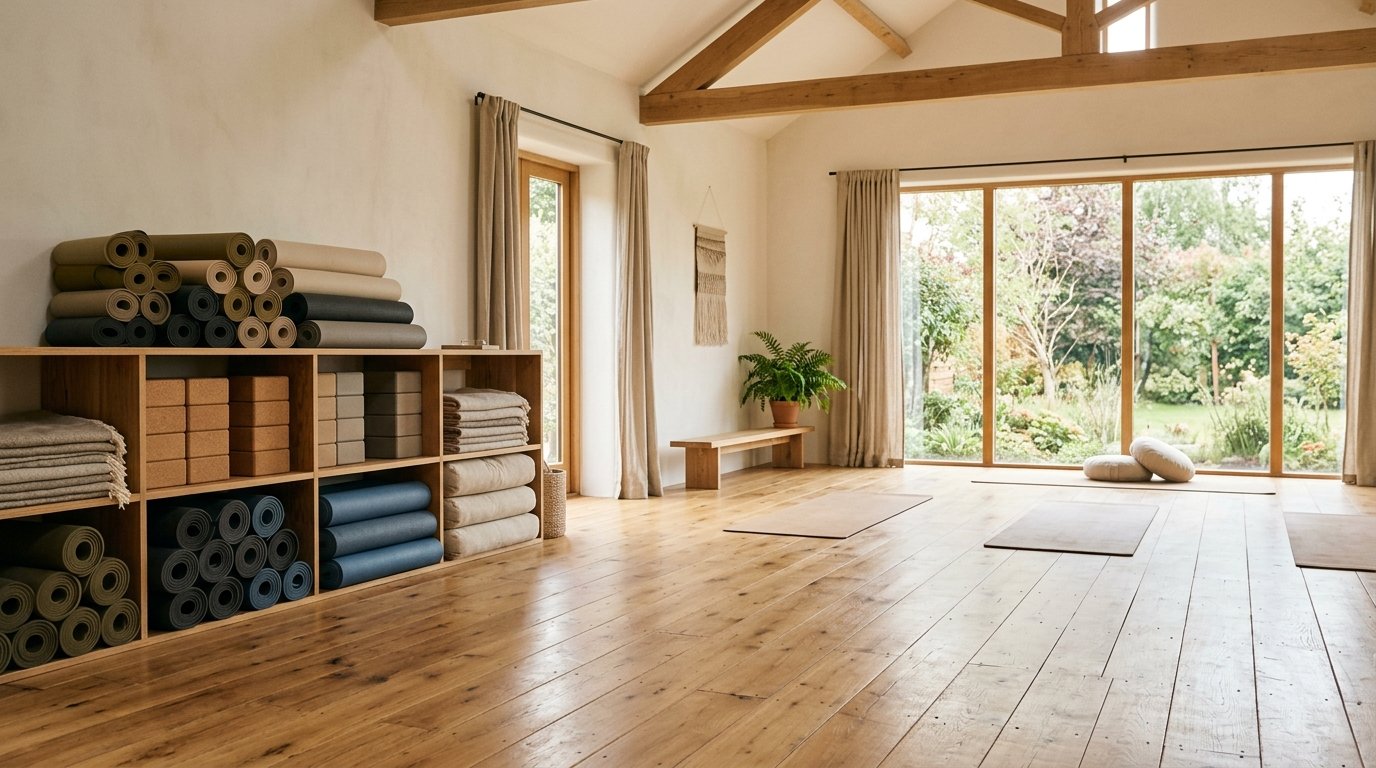 yoga studio with wooden floors 202606161950